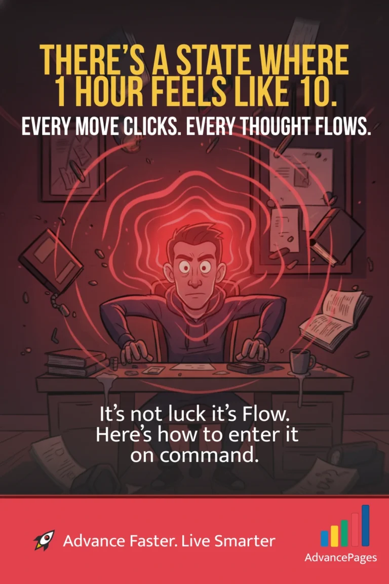 State of focused productivity and creativity.